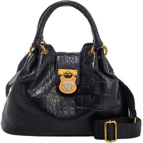 Sharif 1827 Croco Embossed Setosa Leather City Hand Bag Purse in Saudi Arabia