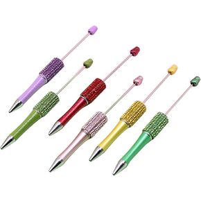 Beadable Ballpoint Pen Ballpoint Pen Funny Writing Pen For Boy Girl Kid Class Reward Birthday Party Favor Office And School Items, as described in Kuwait