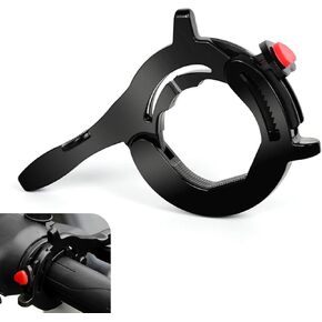 معزز الرحلات البحرية للدراجة النارية، صمام خانق كروز مضاد للانزلاق وموفر للعمالة بالإضافة إلى مشبك المقود، قطع غيار قابلة للتعديل، مناسبة لمعظم الدراجات النارية (أسود) in Kuwait