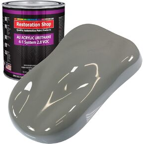 Restoration Shop - Dove Gray Acrylic Urethane Auto Paint - Gallon Paint Color Only - Professional Single Stage High Gloss Automotive, Car, Truck Coating, 2.8 VOC in Kuwait