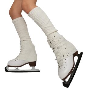 Figure Skating Leg Warmers Colorful Knit Design One Size Fits All Thermal Protection for Women and Kids Training in Saudi Arabia