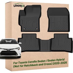 Cars Floor Mats Replacement for for Toyota Corolla Sedan/Sedan Hybrid (Not for Hatchback and Cross) 2020-2025 Custom Fit Carpets Durable TPE All Weather Protection Liners in Kuwait