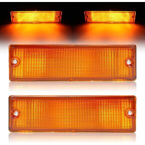 Turn Signal Light Compatible with 88-94 Nissan D21 & 88-95 Pathfinder & 95-97 Nissan Pickup Halogen Left & Right Side Amber Lens Replacement for NI2520108 NI2521108 in Kuwait