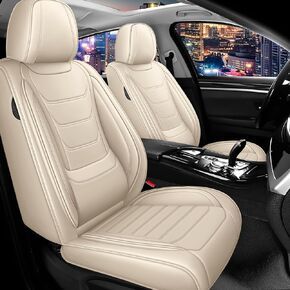 غطاء مقعد السيارة مجموعة كاملة لأغطية مقاعد سوبارو فورستر 2000-2025، أغطية مقاعد جلدية نابا مقاومة للماء للسيارات، متوافقة مع الوسائد الهوائية، أغطية مقاعد السيارات العالمية (مجموعة كاملة فاخرة / أسود) in Kuwait