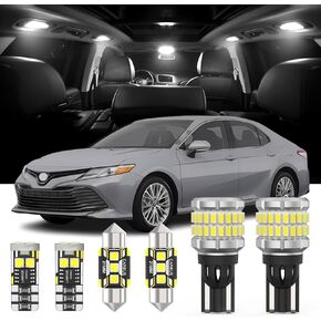 AENVTOL 14 Pieces Interior LED Light Kit + Back Up Bulb Reverse Lights Replacement for Toyota Camry 2007-2023 White LED Backup Light + Interior Bulb Package, Install Tool in Kuwait