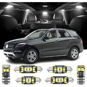 17 Pieces LED Interior Lights Kit Replacement for Mercedes Benz M ML Class GLE-Class W166 2012 2013 2014 2015 2016 2017 2018 White 6000K Interior LED Bulbs + License Plate Lights, Install Tool in Kuwait