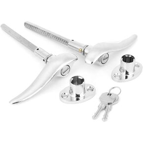 Car Outside Locking Door Handles Stainless Steel Fit for 3 Window Coupe 1932 1933 1934 in Kuwait