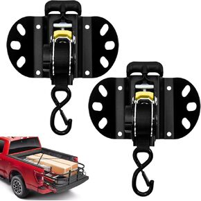 2pcs Retractable Ratchet Straps Compatible with Ford F-150 2015-2025, 10 Ft Truck Bed Mounted Ratchet Straps for Ford F-250/350/450/550 2017-2025 in Kuwait