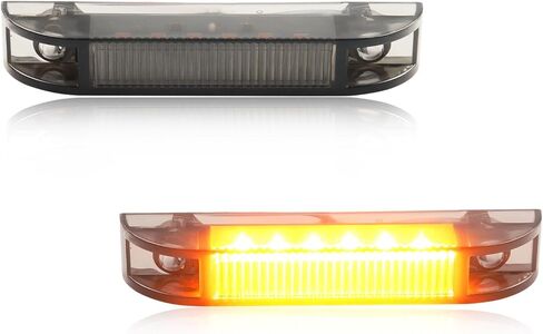 Front Side Marker Lights for Je-ep Wrangler TJ JK & JL, [Newly Modern Upgrade] [Can-bus Design] Left Driver & Right Passenger Side Smoked Lens Amber LED Turn Signal Marker Lamps, 2PCS in Kuwait