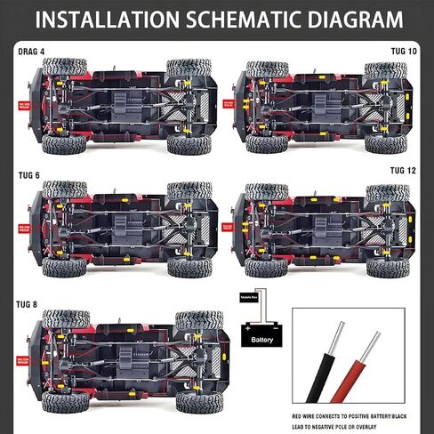 Car RGB Rock Lights, 8 Pods 36 LEDs High Brights Multicolor Underglow Neon Lighting Kit with APP Control, Automotive Exterior Wheel Well Glow Kit, Universal for SUV RV Truck in Kuwait