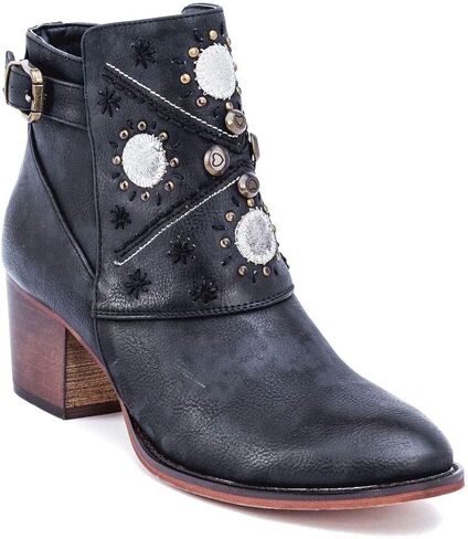 أحذية Gc Shoes Austin Western للكاحل - حذاء بكعب مرصع بسحاب معدني in Kuwait
