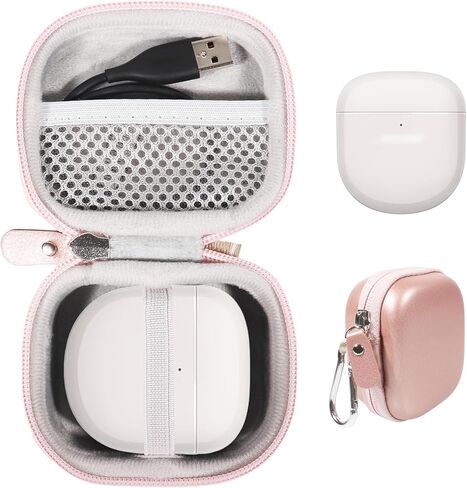 CaseSack Case for New Bose QuietComfort Ultra Wireless Noise Cancelling Earbuds, Bose QuietComfort Earbuds II Wireless Noise Cancelling in-Ear Headphones (Rose Gold) in Kuwait