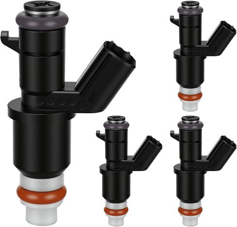 2012-2014 Fuel Injector Compatible for Honda CR-V 2012-2014 Crosstour 2012-2013, 2.4L L4, Replace 16450R5AA01 FJ1205 84212396 in Kuwait