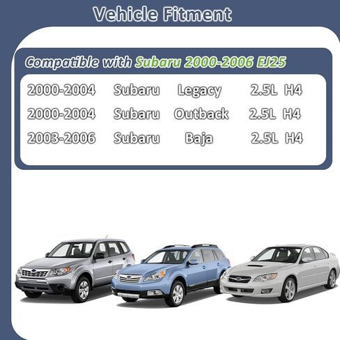 حاقن الوقود 16611-AA43A، متوافق مع/سوبارو 2.5 أوت باك ليجاسي 2000-2004، باجا 2.5 لتر 2003-2006 |مجموعة من 4| in Kuwait