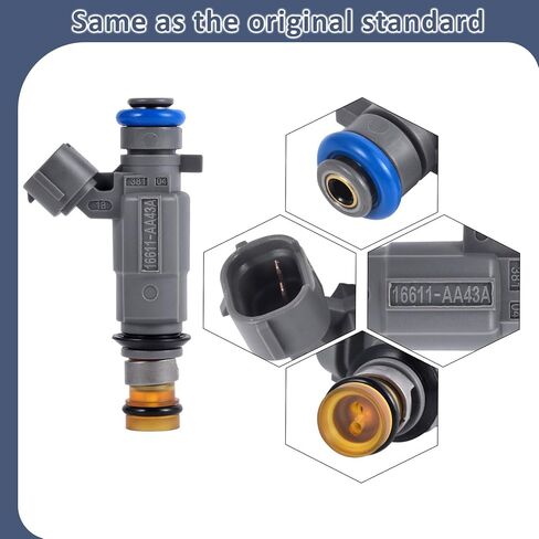 حاقن الوقود 16611-AA43A، متوافق مع/سوبارو 2.5 أوت باك ليجاسي 2000-2004، باجا 2.5 لتر 2003-2006 |مجموعة من 4| in Kuwait