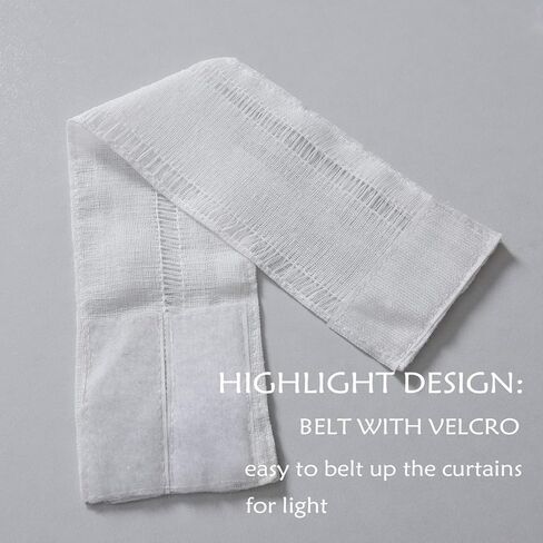 Home Brilliant Sidelight لوحة الباب مخططة شبه شفافة بيضاء معالجات النوافذ ستائر باب فرنسية للخصوصية (لوحتان، 30 بوصة عرض × 40 بوصة طول) in Kuwait