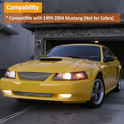 مجموعة إدراج الشبكة الأمامية المتوافقة مع موستانج 1999-2004 (ليس للكوبرا) مجموعة الشبكة الرئيسية العلوية + السفلية (الكروم) in Kuwait