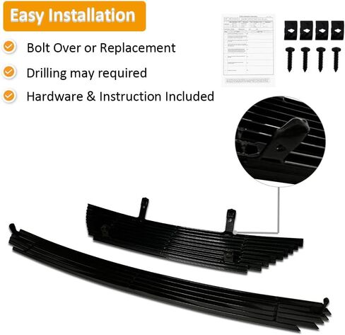 مجموعة إدراج الشبكة الأمامية المتوافقة مع موستانج 1999-2004 (ليس للكوبرا) مجموعة الشبكة الرئيسية العلوية + السفلية (الكروم) in Kuwait