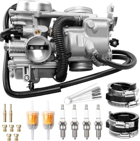 16100-MBA-980 Carburetor Dual Set Compatible with 1998-2003 Honda Shadow Spirit VT750 VT750C2 ACE 750,OEM Replacement for 16100MBA980(Includes Intake Manifold,Oil Filter,Jets,Spark Plug Accessories) in Saudi Arabia