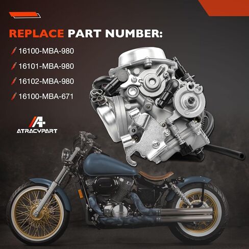 16100-MBA-980 Carburetor Dual Set Compatible with 1998-2003 Honda Shadow Spirit VT750 VT750C2 ACE 750,OEM Replacement for 16100MBA980(Includes Intake Manifold,Oil Filter,Jets,Spark Plug Accessories) in Saudi Arabia