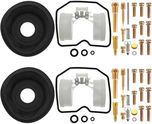 2 Pcs Carburetor Rebuild Kits Replacement for Kawasaki Ninja 500 500R EX500 GPZ500S Carb Repair Kit with Float Diaphragm in Kuwait