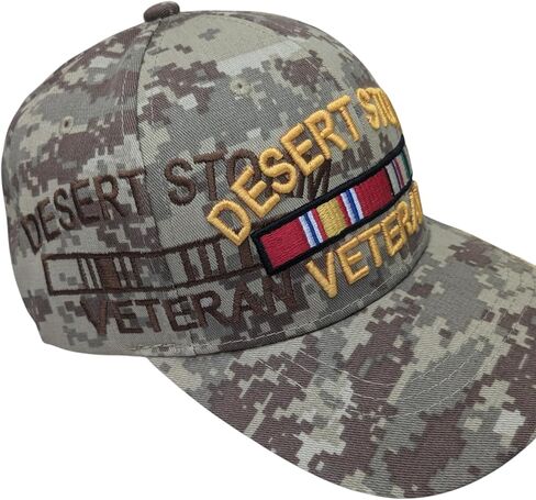 US Military Desert Storm Veteran Shadow Desert Camouflage Baseball Hat Cap in Saudi Arabia