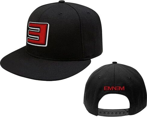 قبعة بيسبول Reverse E Snapback للرجال من Eminem قابلة للتعديل باللون الأسود in Saudi Arabia