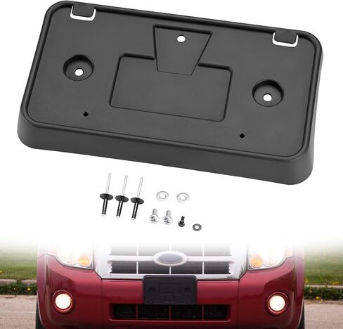 HAKA TOUGH Front License Plate Frame for Ford Escape 2008-2012,Front Bumper License Plate Mounting Bracket Holder Cover Accessories,Replace OEM #8L8Z-17A385-AA,1PCS in Saudi Arabia