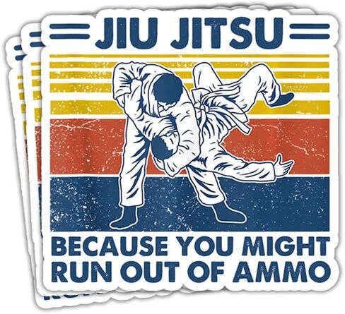 (3 بوصة - 3 قطع) ملصق جيو جيتسو لأنك قد تنفد من الذخيرة ملصق مضحك جيو جيتسو BJJ ملصق فنون الدفاع عن النفس هدية تزيين خوذة الشاحنة والمركبات in Kuwait