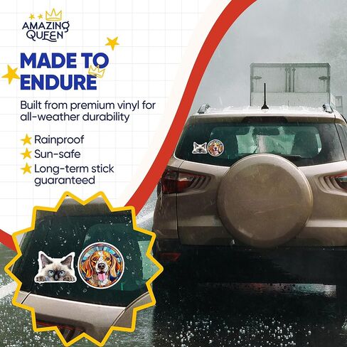 ملصقات قطة سيامية - قطة خاطفة - قطة لطيفة - عبوتان - تصميم بعرض 5 بوصات - تلتصق بأجهزة الكمبيوتر المحمولة والأكواب والمزيد - صُنعت في الولايات المتحدة الأمريكية - AQS7682 in Kuwait