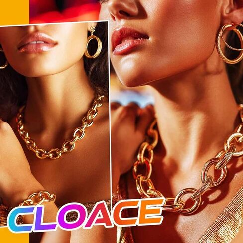 CLOACE Gold Pendant Necklaces Set Long Fashion Necklaces Sets Prom Jewelry Accessories for Women in Kuwait