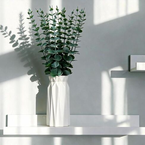 40pcs Eucalyptus Stems Artificial Eucalyptus Leaves Stems,Fake Plants Real Touch Fake Flowers for Home Office Flowers Bouquet Centerpiece Wedding Decoration Spring Easter Farmhouse Home Decoration in Saudi Arabia