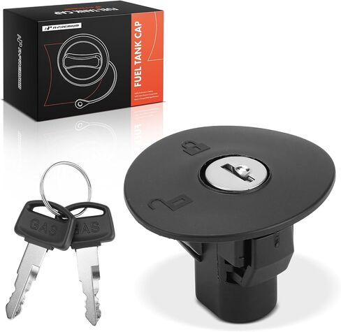 A-Premium Gas Cap Fuel Cap 8U5Z-9C268-B Compatible with Ford F150 F-150 Explorer Escape Expedition Focus Fusion Edge Mustang Taurus & Chrysler 300 & Lincoln MKZ MKX MKS MKT & Mazda Tribute & Dodge in Saudi Arabia