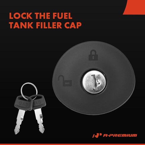A-Premium Gas Cap Fuel Cap 8U5Z-9C268-B Compatible with Ford F150 F-150 Explorer Escape Expedition Focus Fusion Edge Mustang Taurus & Chrysler 300 & Lincoln MKZ MKX MKS MKT & Mazda Tribute & Dodge in Saudi Arabia