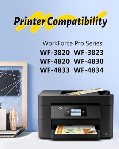 Black Ink Cartridges Remanufactured for Epson 822XL Ink Cartridges Combo Pack Replacement for T822XL for Workforce Pro WF-4833 WF-4834 WF-3820 WF-4820 WF-4830 (3 Pack) in Kuwait