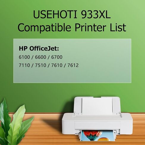 933XL Compatible for HP 933 Ink Cartridges Combo Pack Work with HP OfficeJet 6100 6600 6700 7110 7612 7610 7510 Printer (Cyan, Magenta, Yellow, 3 Pack) in Kuwait