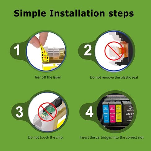 933XL Compatible for HP 933 Ink Cartridges Combo Pack Work with HP OfficeJet 6100 6600 6700 7110 7612 7610 7510 Printer (Cyan, Magenta, Yellow, 3 Pack) in Kuwait