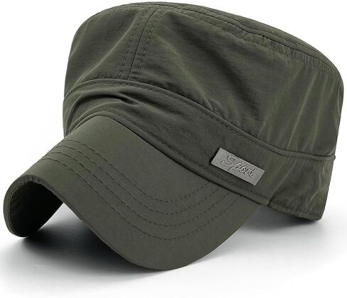 REDSHARKS Water Resistant Cadet Caps for Women Army Military Hats for Men Quick Dry Flat Top Dad Cap in Saudi Arabia