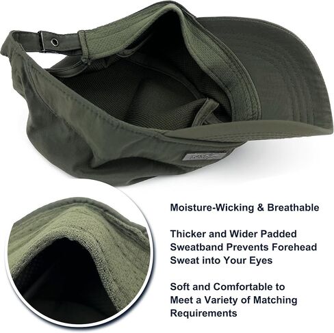 REDSHARKS Water Resistant Cadet Caps for Women Army Military Hats for Men Quick Dry Flat Top Dad Cap in Saudi Arabia