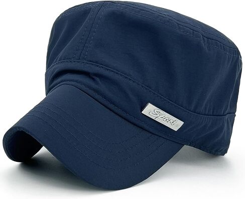 REDSHARKS Water Resistant Cadet Caps for Women Army Military Hats for Men Quick Dry Flat Top Dad Cap in Saudi Arabia