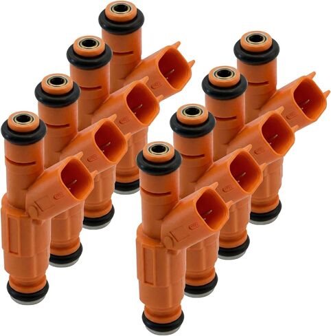 4 Holes Fuel Injectors Set of 8,4.6L fit for Ford for E-350 Club Wagon for 2003, for Lincoln for Mark LT for 2006-2007, for Mercury for Grand Marquis for 2003-2004, Replace# 0280155917 in Saudi Arabia