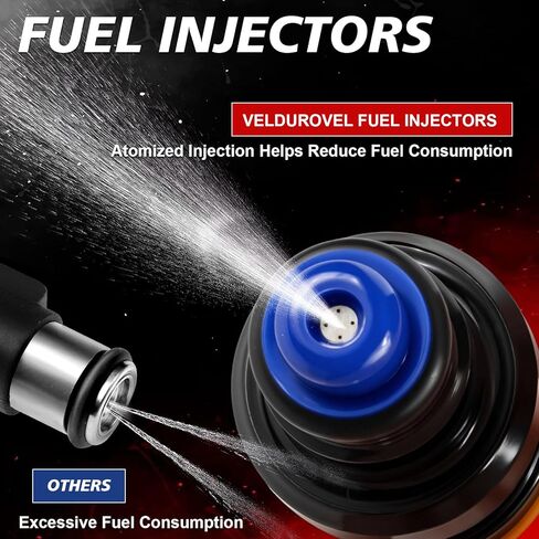 Fuel Injectors 0280150943 4Holes Fits for:Ford F150 1997-2002 5.4L 1997-2003 4.6L 1990-1996 5.0L 1997-2002 Expedition F250 5.4L V8 for:Mustang for:Lincoln Town Car Set of 8 in Kuwait