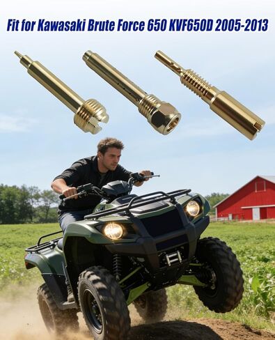طقم إعادة بناء المكربن ​​مناسب لـ Kawasaki Brute Force 650 KVF650D/E 2005-2013 Prairie 650 KVF650A/B 2002-2003، قطعتان in Kuwait