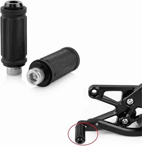 Universal Motorcycle Rearset Footrests Foot Pegs Pedal Accessories(1pairBlack) in Saudi Arabia