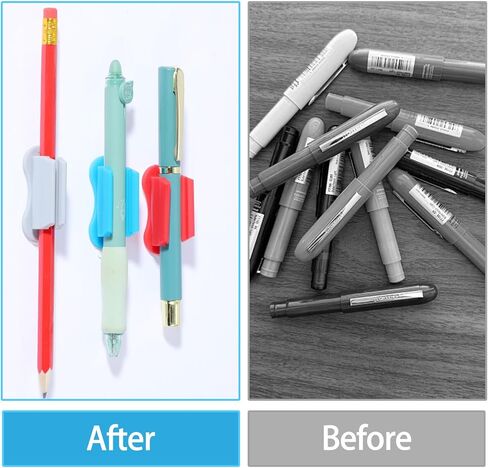 40 Packs Adhesive Pencil Holders for Desk Upgraded Pen Holder for Desk Silicone Flexible Adhesive Pen Marker Organizer Clipboard Classroom School Office Accessories Teacher Supplies in Kuwait
