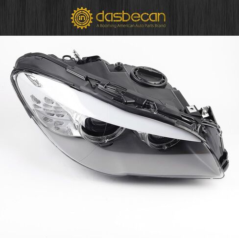 Dasbecan HID/Xenon w/AFS Type Headlight Compatible With 2011-2013 BMW 5 Series 528i 535i 550i M5 Right Passenger Side Housing Chrome Clear Headlight Assembly Replaces# 63117271908 in Saudi Arabia