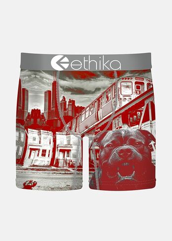 Ethika Men’s Mid Boxer Brief, 4-Way Stretch Performance Underwear - Off The Porch in Saudi Arabia