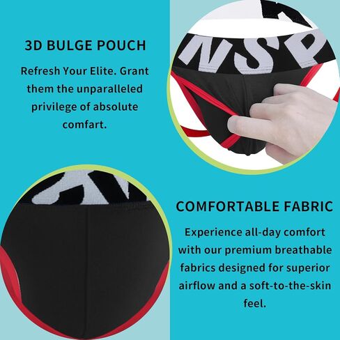 Athletic Men’s Jockstrap Thong, Ultra Soft Contrast Trim & Athletic Fit in Saudi Arabia