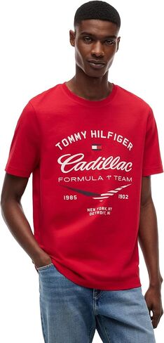 Tommy Hilfiger Formula 1 Mens Tommy X Cadillac F1® Team Collab T-Shirt in Saudi Arabia