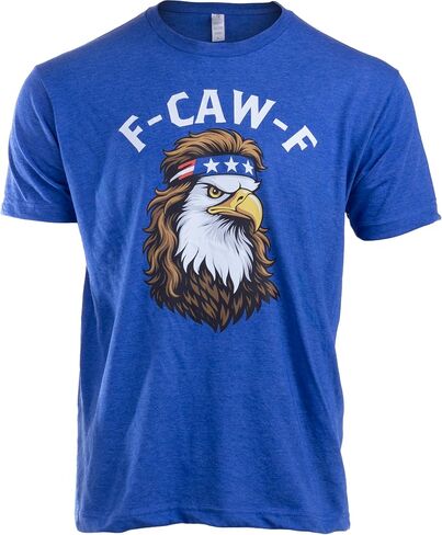 F Caw F Shirt - Funny Men's Novelty Shirts F-Caw-F Chicken Crow Eagle Rooster Fcawf Funny T-Shirt for Men or Women in Saudi Arabia